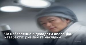 Чи небезпечно відкладати операцію катаракти: ризики та наслідки