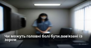 Чи можуть головні болі бути пов’язані із зором