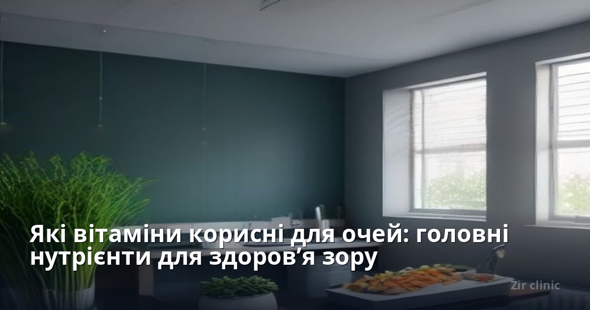 Які вітаміни корисні для очей: головні нутрієнти для здоров’я зору