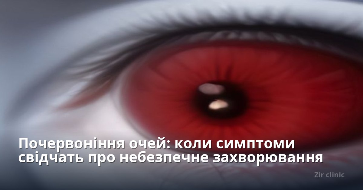 Почервоніння очей: коли симптоми свідчать про небезпечне захворювання