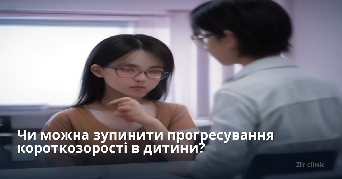 Чи можна зупинити прогресування короткозорості в дитини?