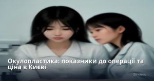 Окулопластика: показники до операції та ціна в Києві