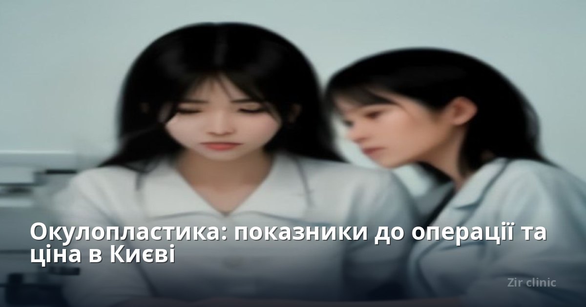 Окулопластика: показники до операції та ціна в Києві