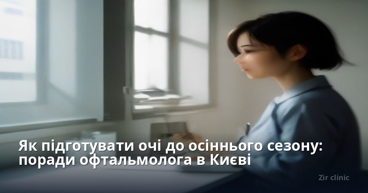 Як підготувати очі до осіннього сезону: поради офтальмолога в Києві