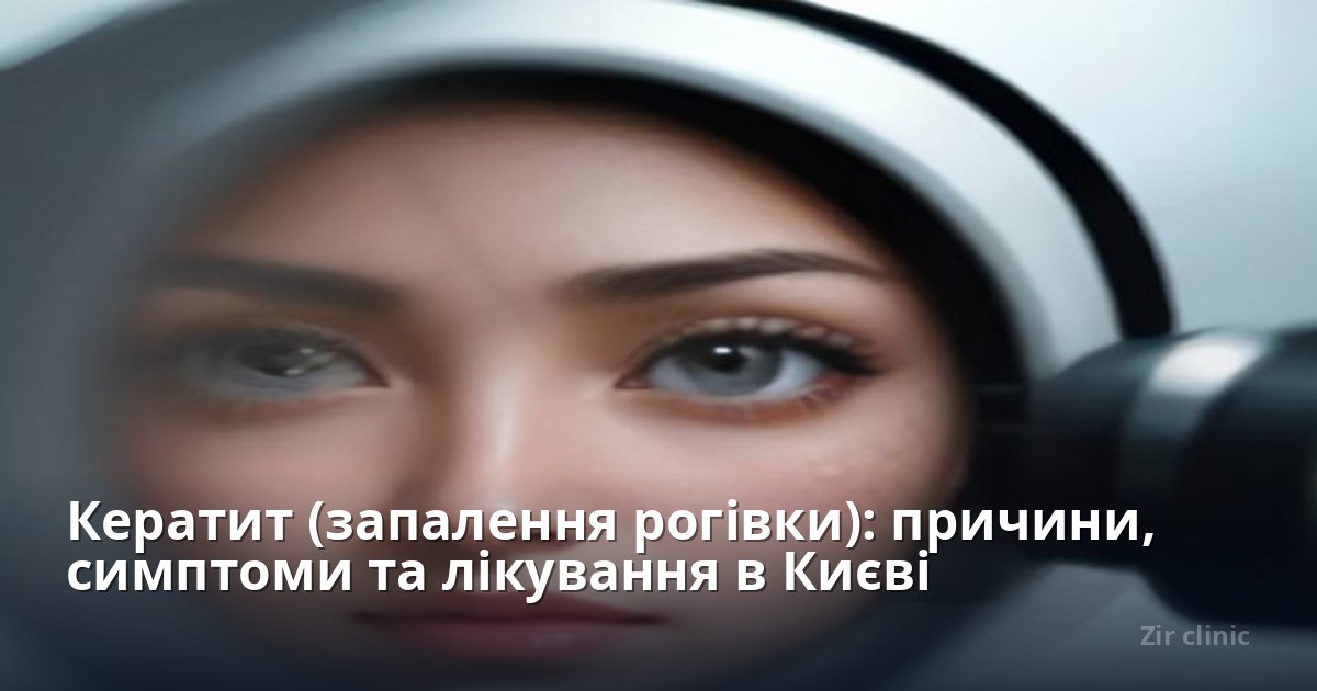 Кератит (запалення рогівки): причини, симптоми та лікування в Києві