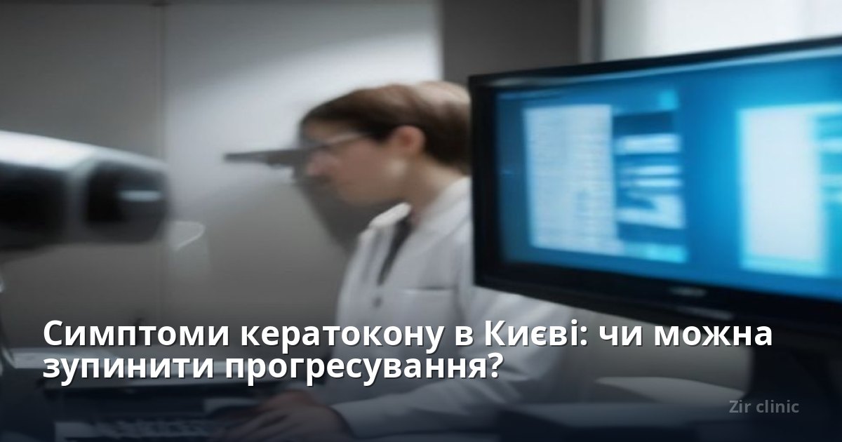 Симптоми кератокону в Києві: чи можна зупинити прогресування?