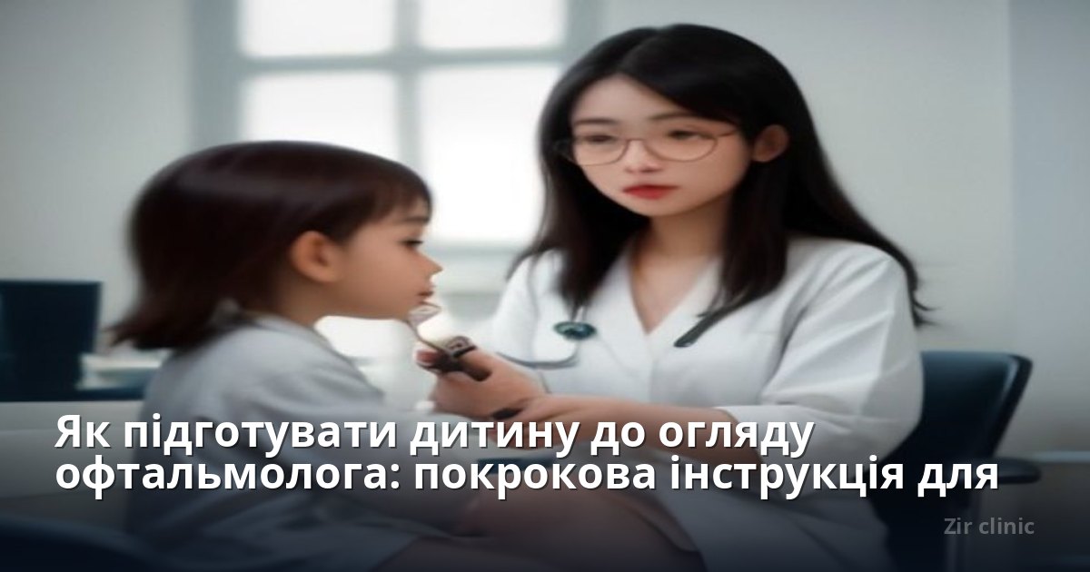 Як підготувати дитину до огляду офтальмолога: покрокова інструкція для батьків