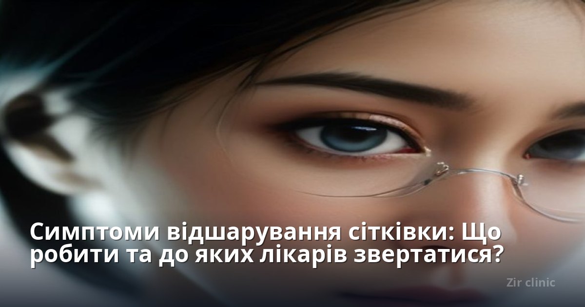 Симптоми відшарування сітківки: Що робити та до яких лікарів звертатися?