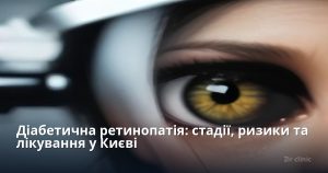 Діабетична ретинопатія: стадії, ризики та лікування у Києві