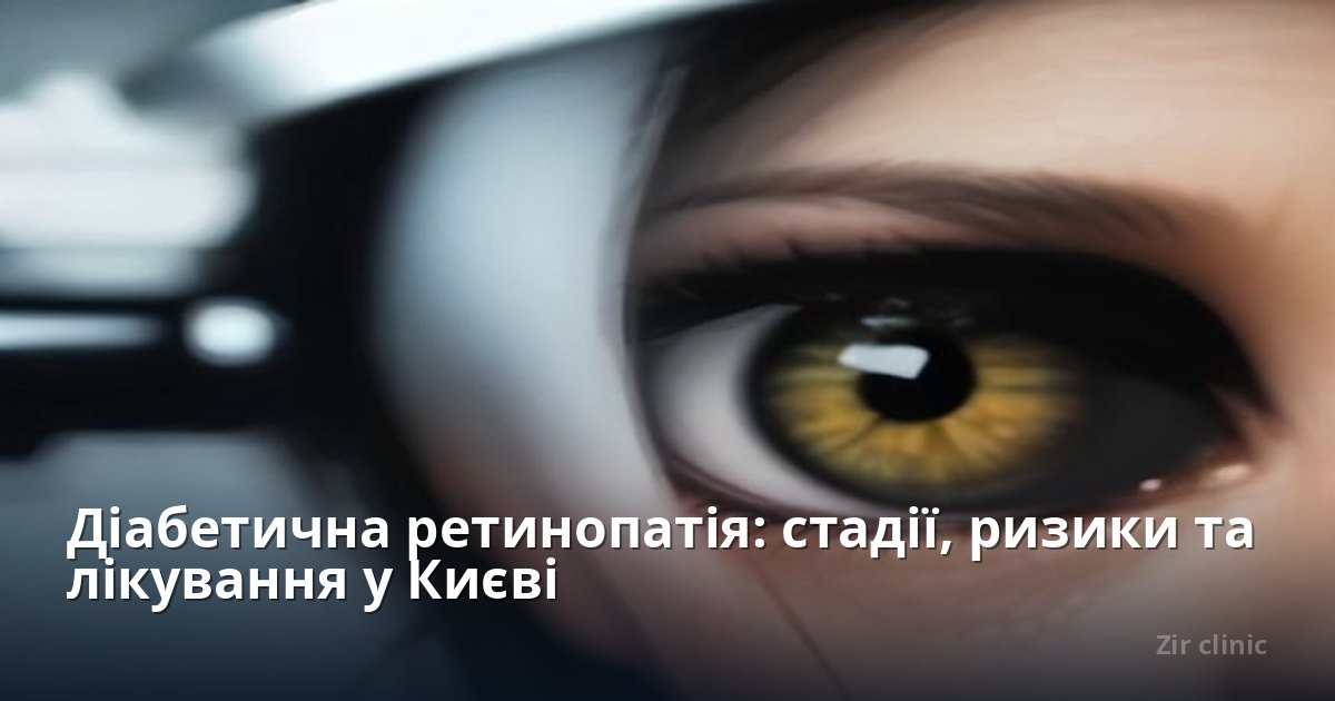 Діабетична ретинопатія: стадії, ризики та лікування у Києві