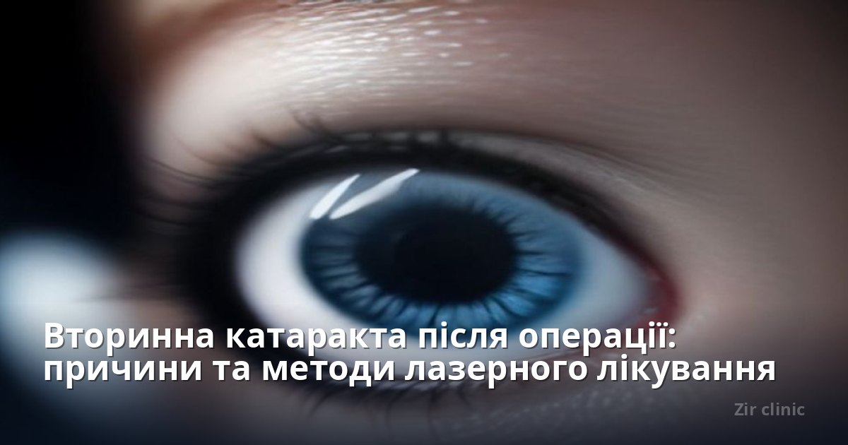 Вторинна катаракта після операції: причини та методи лазерного лікування