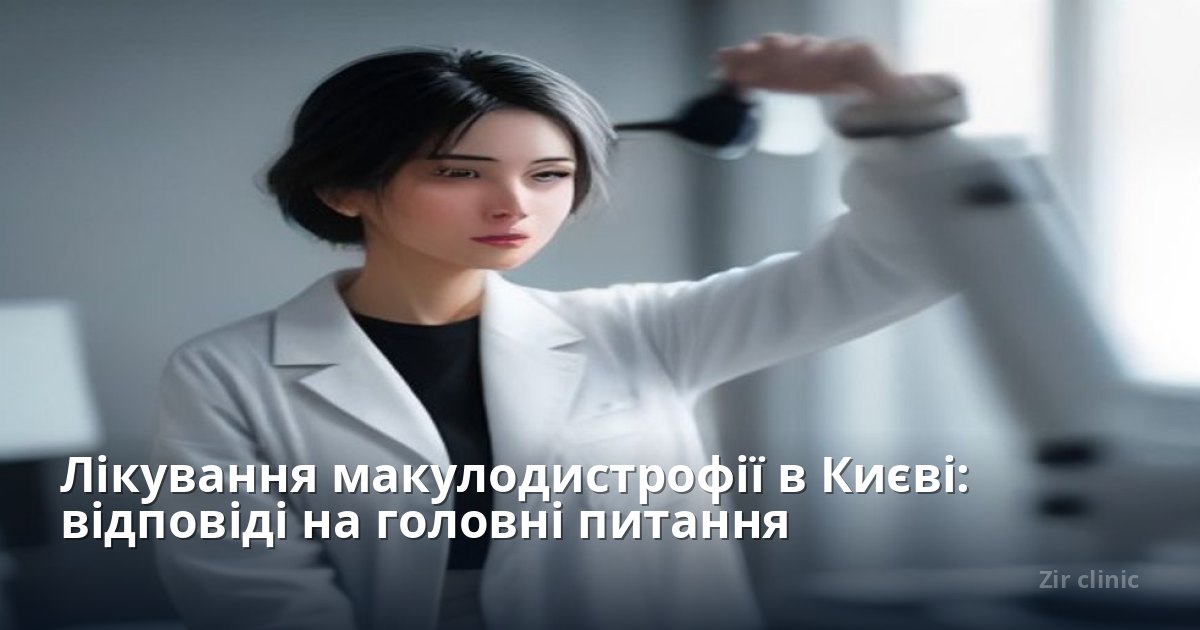 Лікування макулодистрофії в Києві: відповіді на головні питання