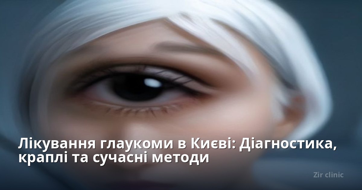 Лікування глаукоми в Києві: Діагностика, краплі та сучасні методи