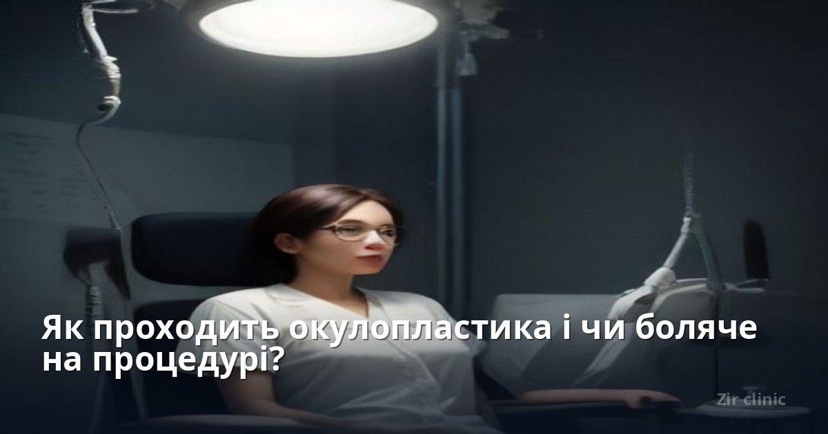 Як проходить окулопластика і чи боляче на процедурі?