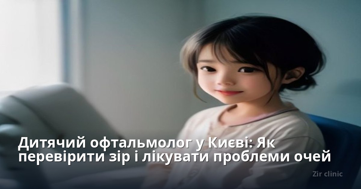 Дитячий офтальмолог у Києві: Як перевірити зір і лікувати проблеми очей