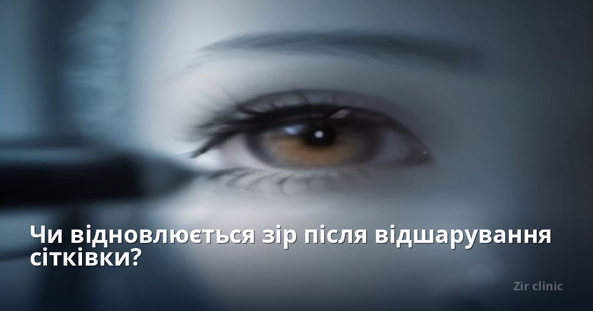 Чи відновлюється зір після відшарування сітківки?