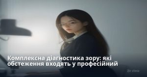 Комплексна діагностика зору: які обстеження входять у професійний огляд?