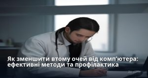 Як зменшити втому очей від комп’ютера: ефективні методи та профілактика
