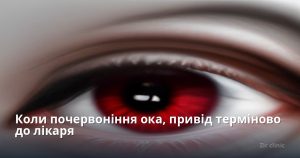 Коли почервоніння ока, привід терміново до лікаря