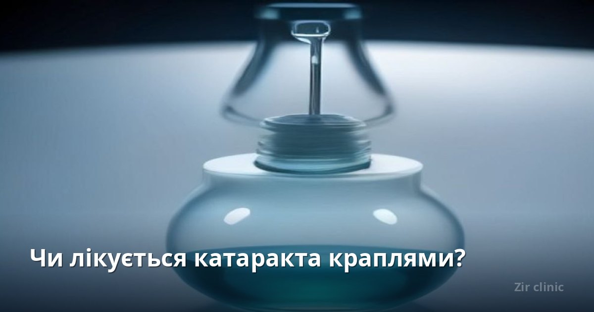 Чи лікується катаракта краплями?