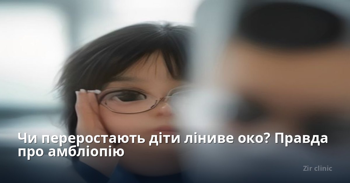 Чи переростають діти ліниве око? Правда про амбліопію