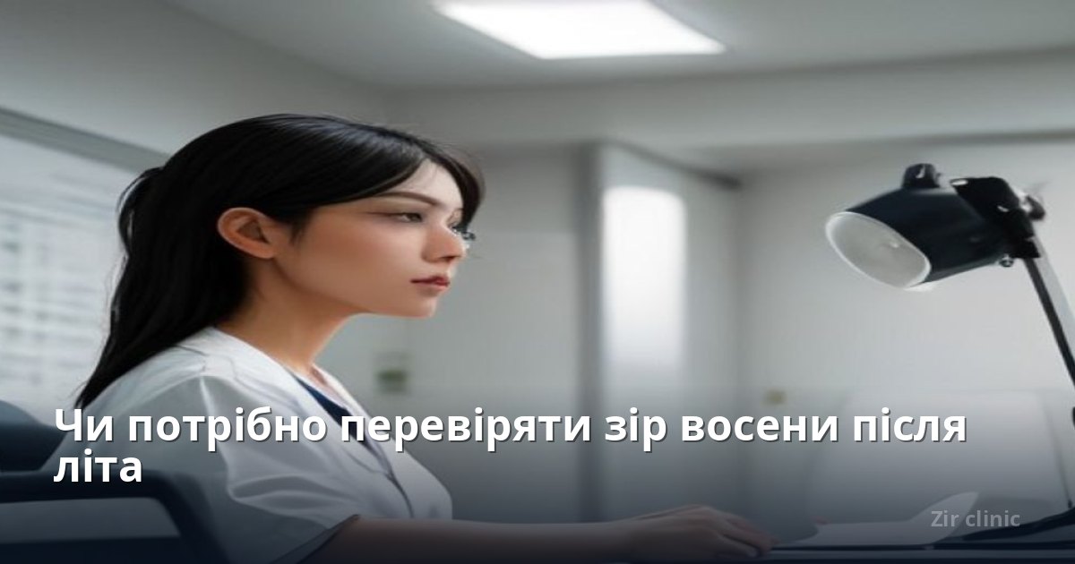 Чи потрібно перевіряти зір восени після літа
