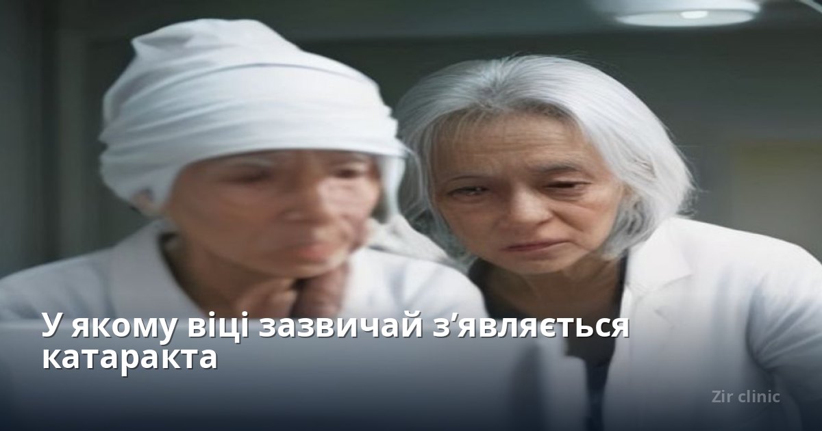 У якому віці зазвичай з’являється катаракта