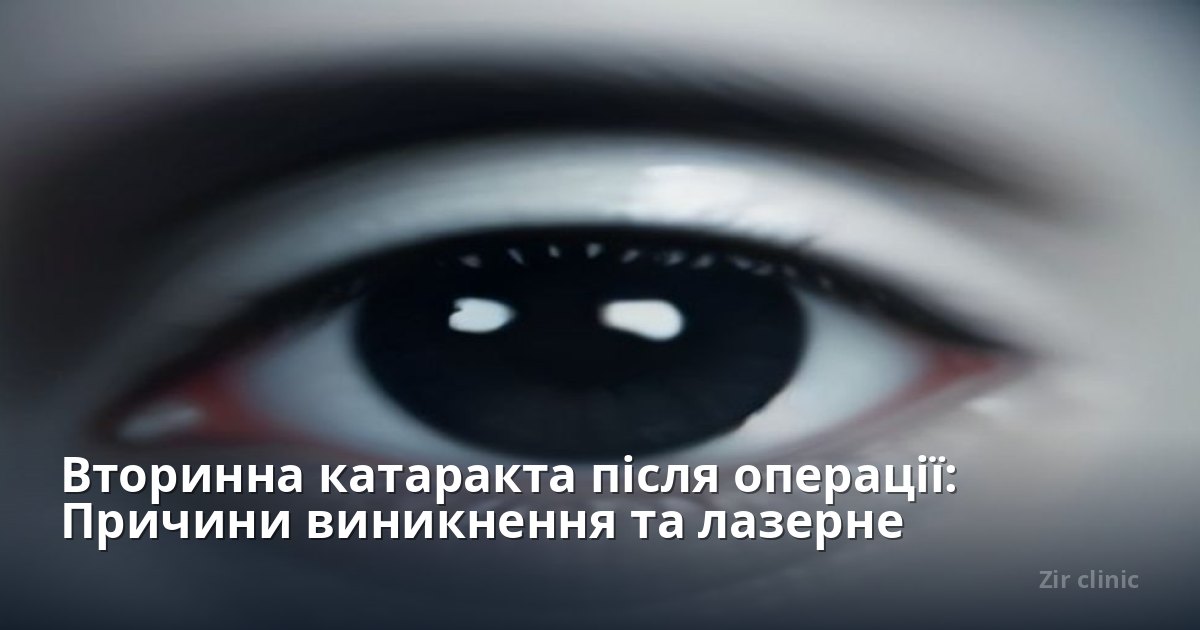 Вторинна катаракта після операції: Причини виникнення та лазерне лікування