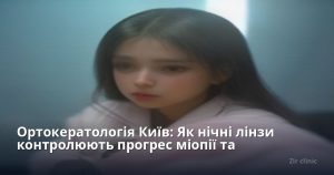 Ортокератологія для дітей у Києві: нічні лінзи та контроль короткозорості