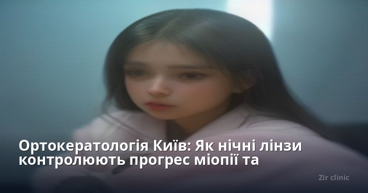 Ортокератологія Київ: Як нічні лінзи контролюють прогрес міопії та покращують зір