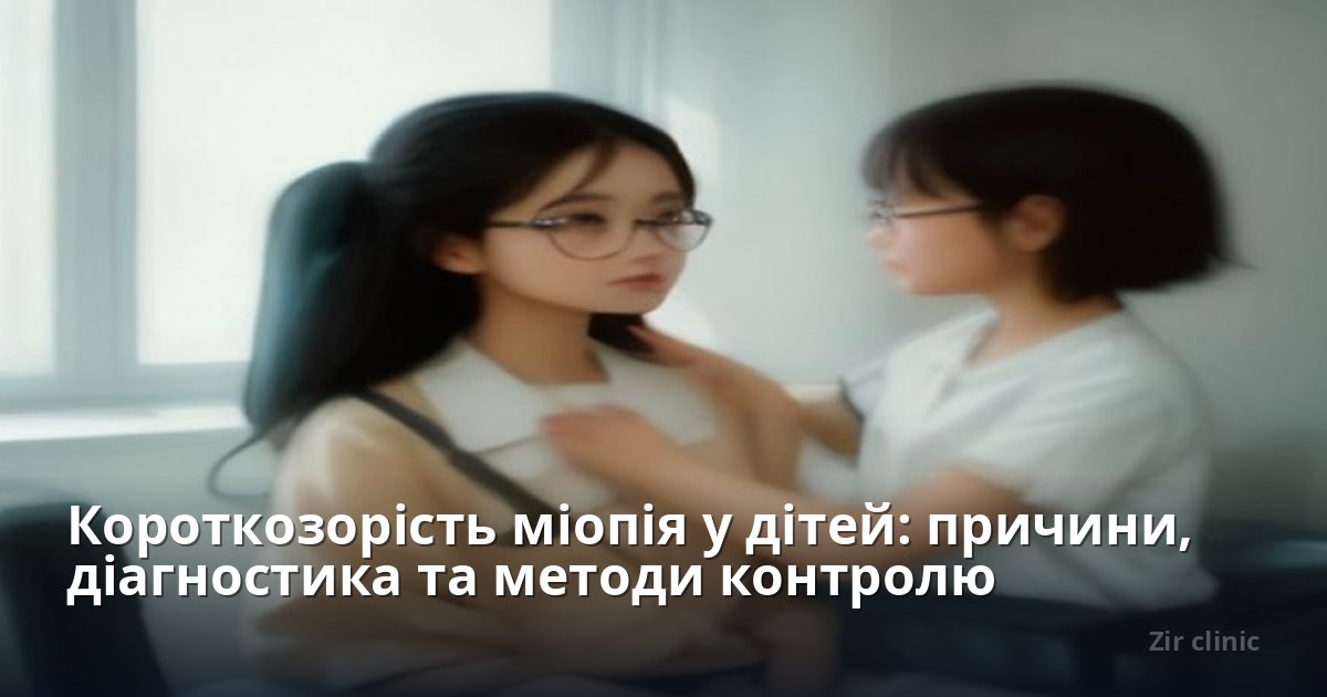 Короткозорість міопія у дітей: причини, діагностика та методи контролю прогресування