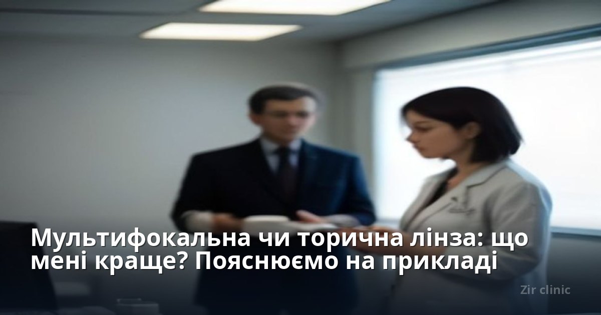 Мультифокальна чи торична лінза: що мені краще? Пояснюємо на прикладі Києва