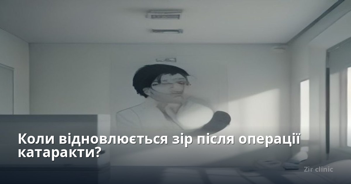 Коли відновлюється зір після операції катаракти?