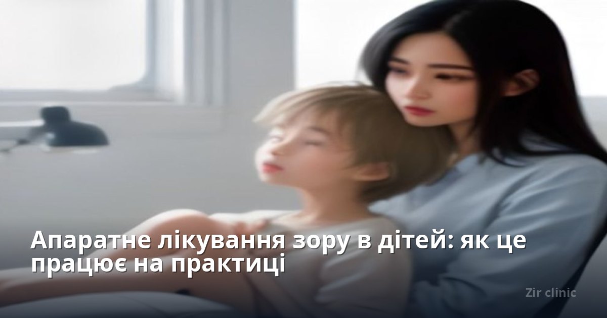 Апаратне лікування зору в дітей: як це працює на практиці