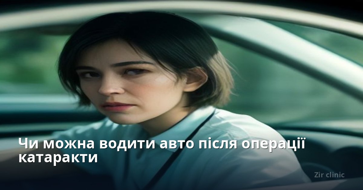 Чи можна водити авто після операції катаракти