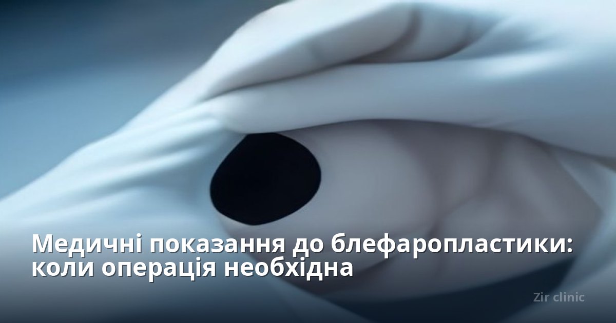 Медичні показання до блефаропластики: коли операція необхідна