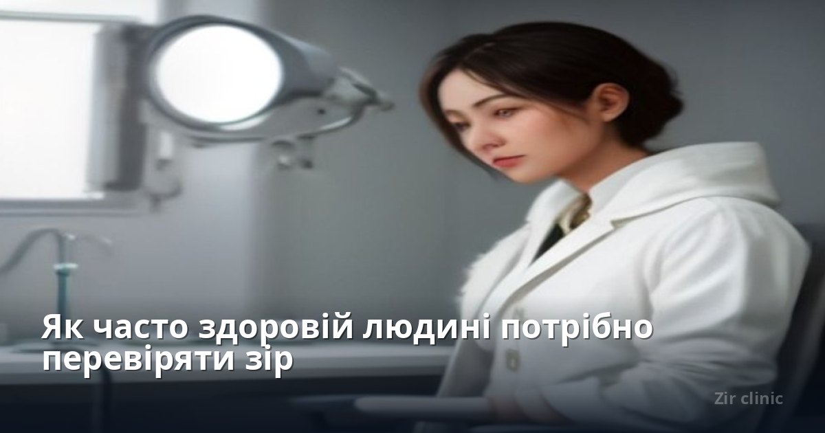 Як часто здоровій людині потрібно перевіряти зір