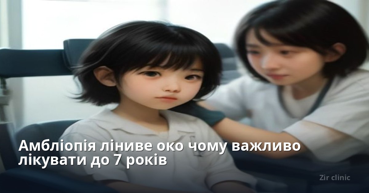 Амбліопія ліниве око чому важливо лікувати до 7 років