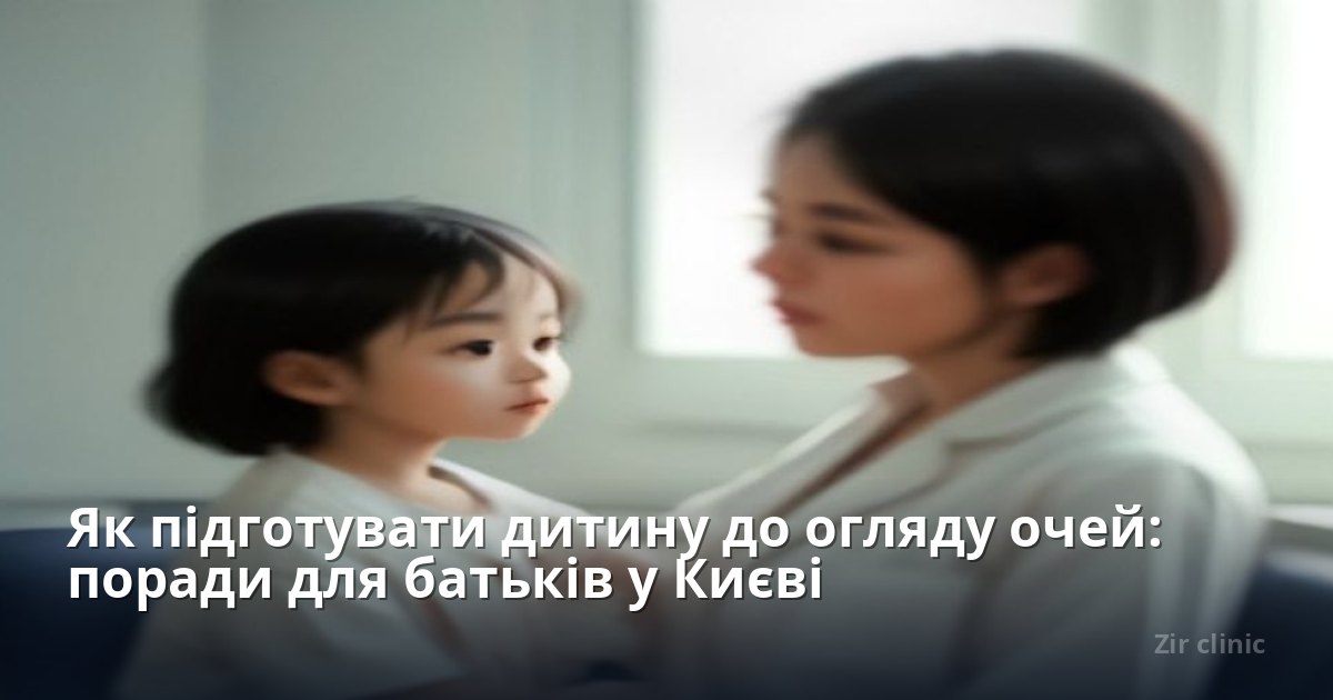 Як підготувати дитину до огляду очей: поради для батьків у Києві