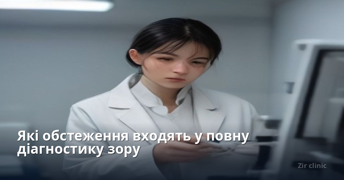 Які обстеження входять у повну діагностику зору